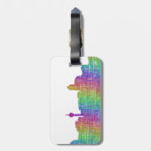 Calgary-Skyline Gepäckanhänger (Rückseite vertikal)