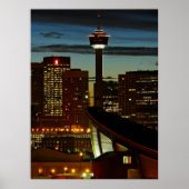 Calgary Skyline Gerahmt Print Poster (Vorne)