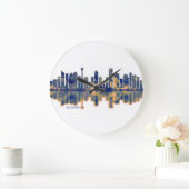 Calgary Skyline Große Wanduhr (Zuhause)