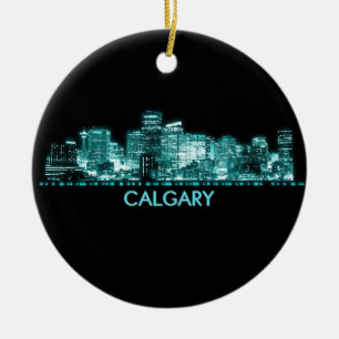 Calgary Skyline Keramik Ornament