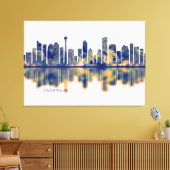 Calgary Skyline Leinwanddruck (Insitu (Wohnzimmer))