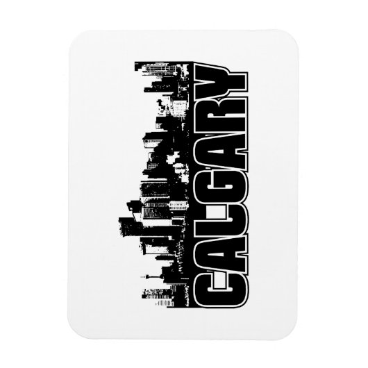 Calgary Skyline Magnet (Vertikal)