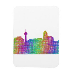 Calgary-Skyline Magnet