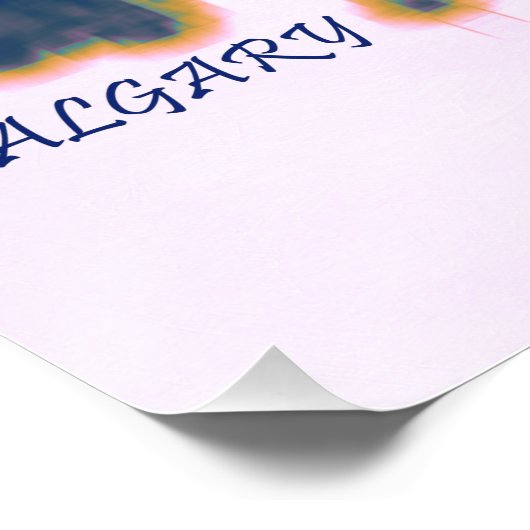 Calgary Skyline Poster (Ecke)