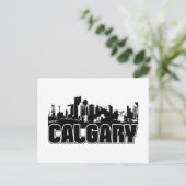 Calgary Skyline Postkarte (Stehend Vorderseite)
