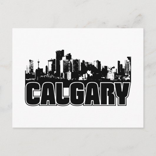 Calgary Skyline Postkarte (Vorderseite)