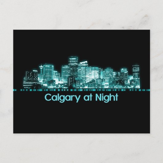 Calgary Skyline Postkarte (Vorderseite)