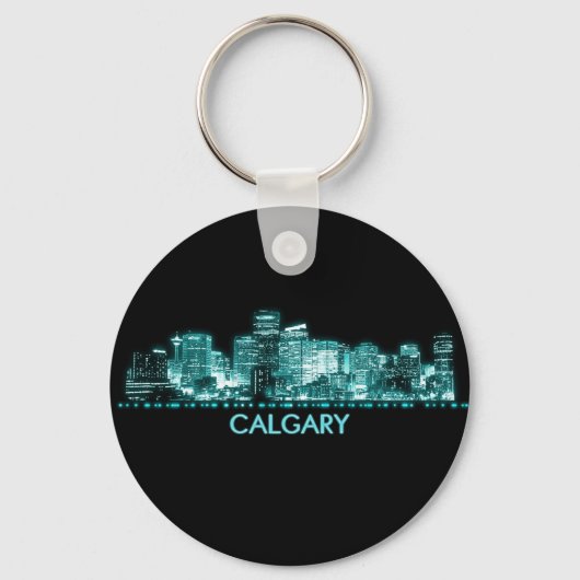 Calgary Skyline Schlüsselanhänger (Vorderseite)