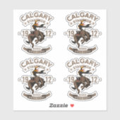 Calgary Stampede Rode | 6"x 6"- glänzend transpare Aufkleber (Blatt)