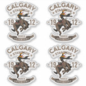 Calgary Stampede Rode | 6"x 6"- glänzend transpare Aufkleber (Vorderseite)