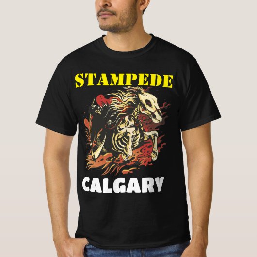 Calgary Stampede Rodeo Show Design T-Shirt (Vorderseite)