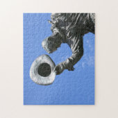 Calgary Stampede Statue. Puzzle (Vertikal)