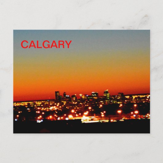 Calgary Sunrise Postkarte (Vorderseite)