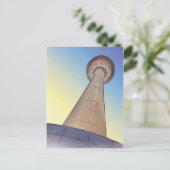 Calgary Tower Illustration Postkarte (Stehend Vorderseite)