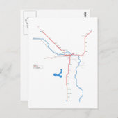 Calgary U-Bahn Postkarte (Vorne/Hinten)