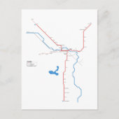 Calgary U-Bahn Postkarte (Vorderseite)