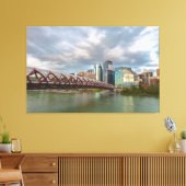 Calgary und die Friedensbrücke Leinwanddruck (Insitu (Wohnzimmer))
