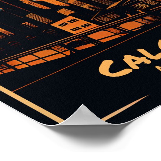 Calgary Vintag Art Poster (Ecke)