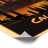 Calgary Vintage Art Poster (Ecke)