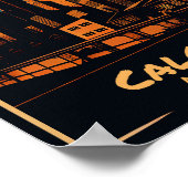 Calgary Vintage Kunst Poster (Ecke)