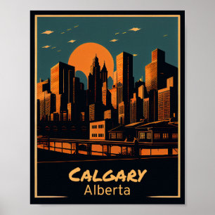 Calgary Vintage Kunst Poster