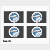 Calgary Winter 2014 Rechteckiger Aufkleber (Blatt)