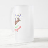 Calgary Yeehaw Stampede Mattglas Bierglas (Vorderseite Links)