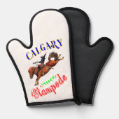 Calgary Yeehaw Stampede Ofenhandschuh (Vorderseite/Rückseite)
