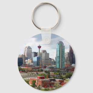 Calgaryskyline mit Gebäude und Turm Schlüsselanhänger