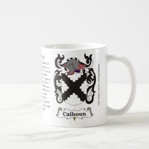 Calhoun, der Ursprung und Bedeutung auf einer Kaffeetasse
