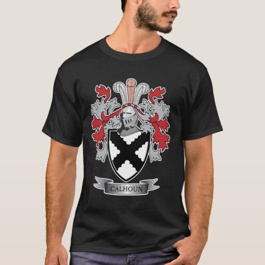 Calhoun Familienwappen-Wappen T-Shirt (Vorderseite)