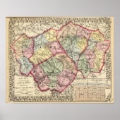 Calhoun, Gilmer, Braxton, Lewis, Upshur-Landkreis Poster (Vorne)