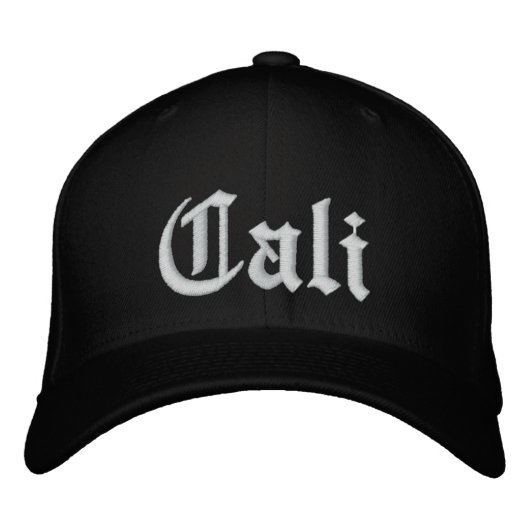 Cali Baseball Cap Bestickte Baseballkappe (Vorderseite)