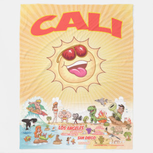 Cali Beach Paradise Fleecedecke