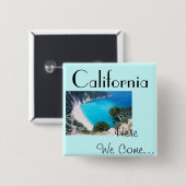 Cali Blau Button (Vorne & Hinten)