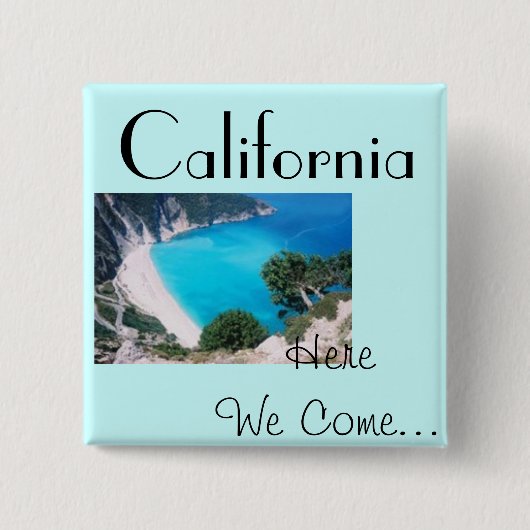 Cali Blau Button (Vorderseite)