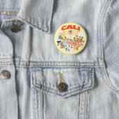 Cali Cartoon Südkalifornien Button (Beispiel)