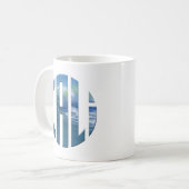Cali Circle Wave Logo (dunkel) Kaffeetasse (Vorderseite Links)
