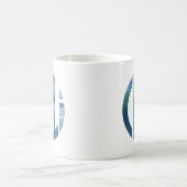 Cali Circle Wave Logo (dunkel) Kaffeetasse (Mittel)
