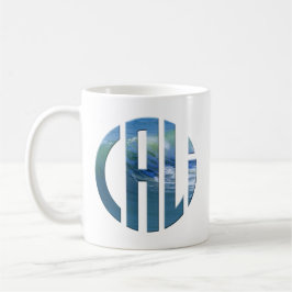Cali Circle Wave Logo (dunkel) Kaffeetasse