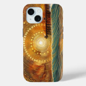 Cali Coastline Glow: Sunset Pier Phone Case (Rückseite)