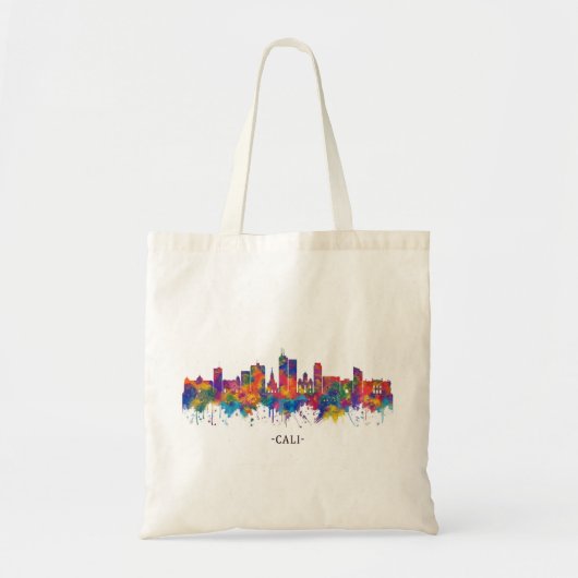 Cali Colombia Skyline Poster Tragetasche (Vorne)