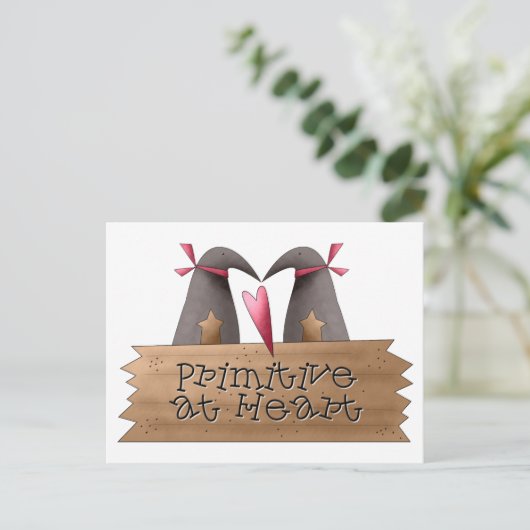 Cali Crows - Primitiv im Herzen Postkarte (Stehend Vorderseite)