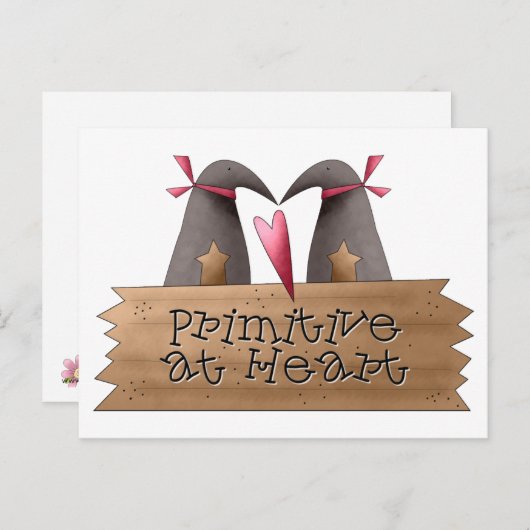 Cali Crows - Primitiv im Herzen Postkarte (Vorne/Hinten)