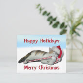 Cali, die Candy Cane Kitty Postkarte (Stehend Vorderseite)