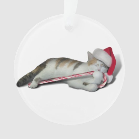 Cali, die Weihnachtscreme Cane Kitty Ornament (Vorderseite)