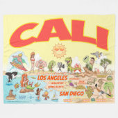 CALI Fleece Blanket (Vorderseite (Horizontal))