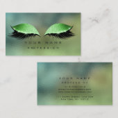 Cali Green Greenerity Makeup Lashes Glitzer Visitenkarte (Vorne/Hinten)