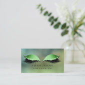 Cali Green Greenerity Makeup Lashes Glitzer Visitenkarte (Stehend Vorderseite)
