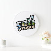 Cali Grown Wall Clock Große Wanduhr (Zuhause)
